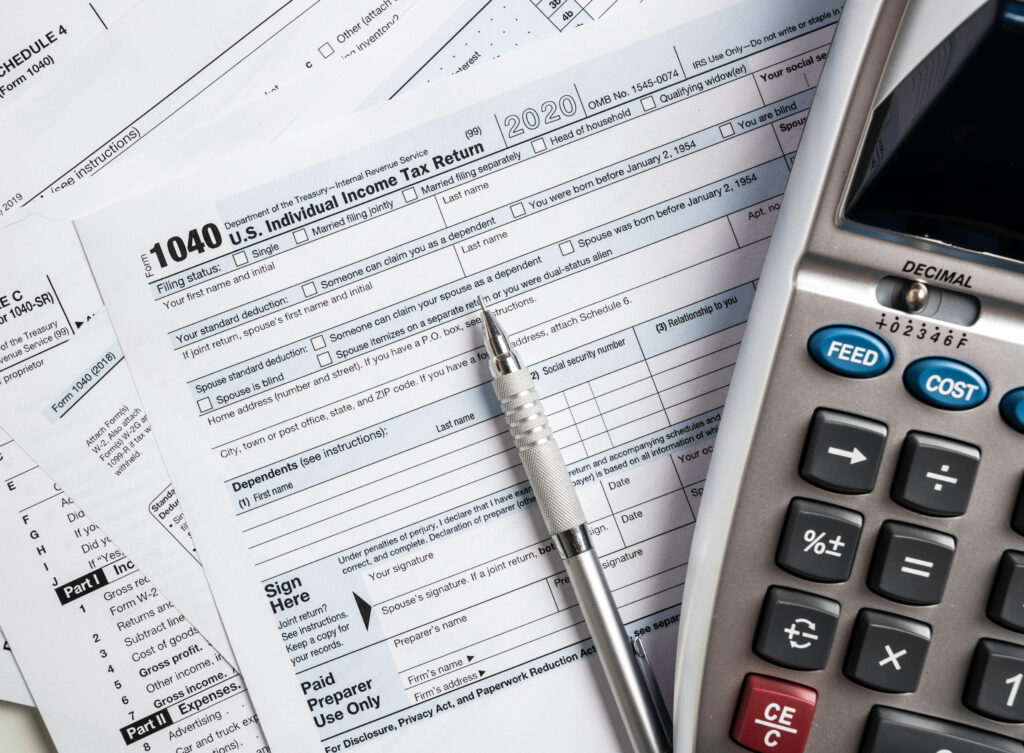 Tax forms and calculator